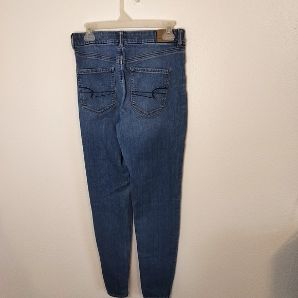 American Eagle Curvy Hi Rise Jegging Next Level Stretch Size 8L classic casual - Picture 2 of 8